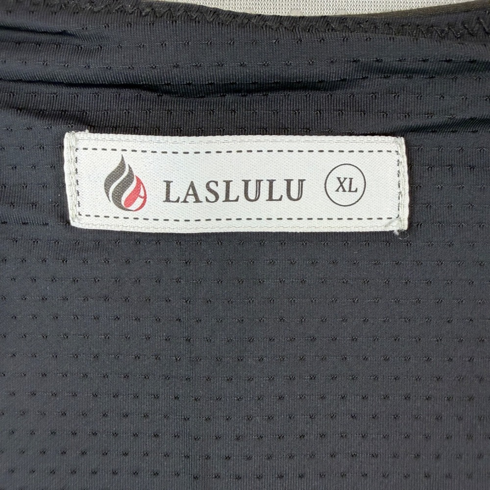 Laslulu Womens XL Black Athletic Mini Tennis Dress Scoop Neck Workout Activewear - Picture 4 of 8